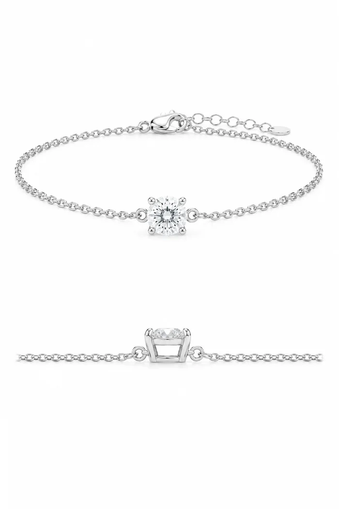 Canal Bracelet - 18k white gold diamond bracelet by Maison Facelis