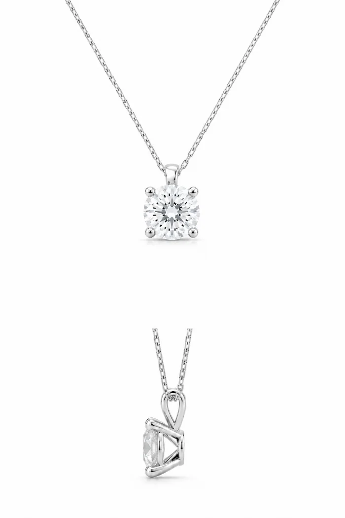 Facelis Necklace - 18k white gold diamond necklace by Maison Facelis